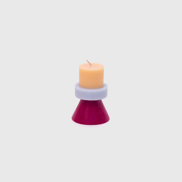 Yod & Co Stack Candle Mini - Peach / Lilac / Ruby