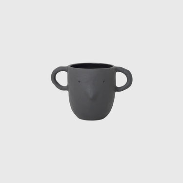 Ferm Living - Mus Ceramic Pot - Large - Dark grey - Ferm Living - Homeware