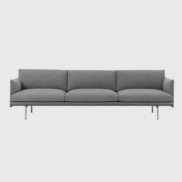 Muuto - Outline Sofa 3.5-Seater - Aluminium Legs - Various Fabrics