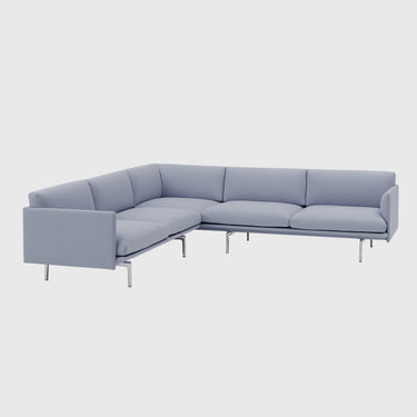 Muuto - Outline Corner Sofa - Aluminium Legs - Various Fabrics