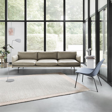 Muuto - Outline Sofa 3.5-Seater - Black Legs - Various Fabrics