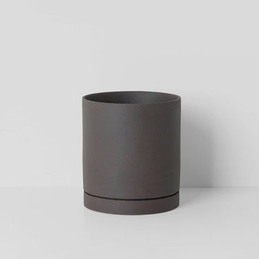 Ferm Living - Sekki Pot - Large - Charcoal - Ferm Living - homeware