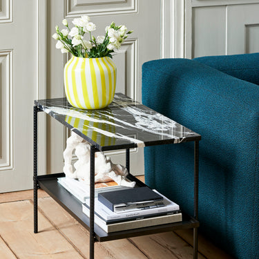 Soft Black Tray - Black Marble interior Tabletop