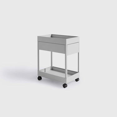 Hay - New Order Trolley - Draw & Tray- Light Grey