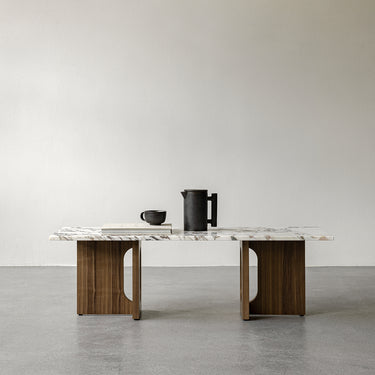 Audo Copenhagen - Androgyne Lounge Table - Wood Base / Stone Top