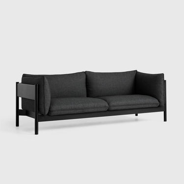Hay - Arbour Sofa - Black Lacquered Solid Beach - 3 Seater