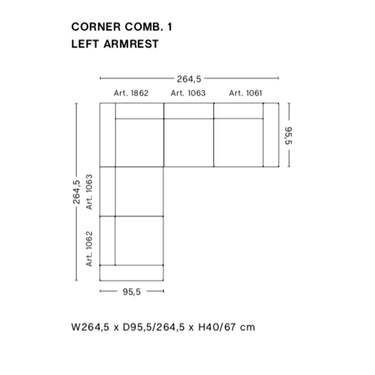Hay - Mags Sofa - Corner Combination 1