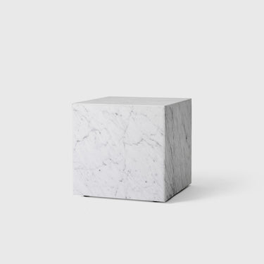 Audo Copenhagen - Marble Plinth - White Carrara - Cubic