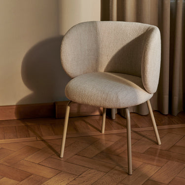 Ferm Living - Rico Dining Chair with Cashmere Base - Various Fabrics