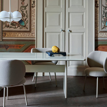 Ferm Living - Rink Dining Table Small - Green Tea / Eggshell