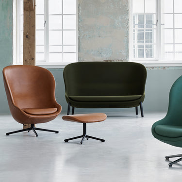 Normann Copenhagen - Hyg Footstool - Aluminium - Various Fabrics