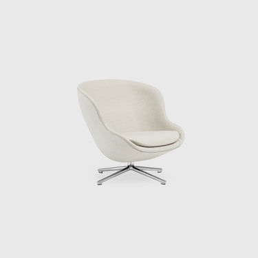 Normann Copenhagen - Hyg Lounge Chair Low Swivel Aluminium - Various Fabrics