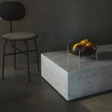 Audo Copenhagen - Marble Plinth - White Carrara - Low