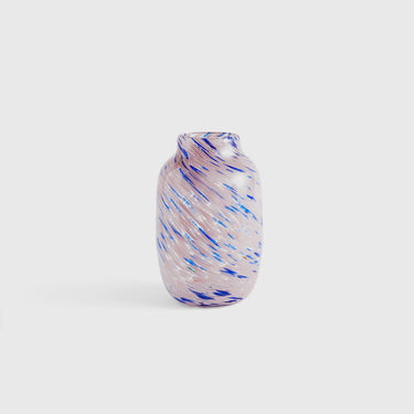 Hay - Splash Vase - Round - L - Light Pink & Blue